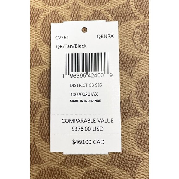 NEW Coach District Signature Print Leather & Canvas Crossbody Bag Mens Bag - Picture 6 of 8